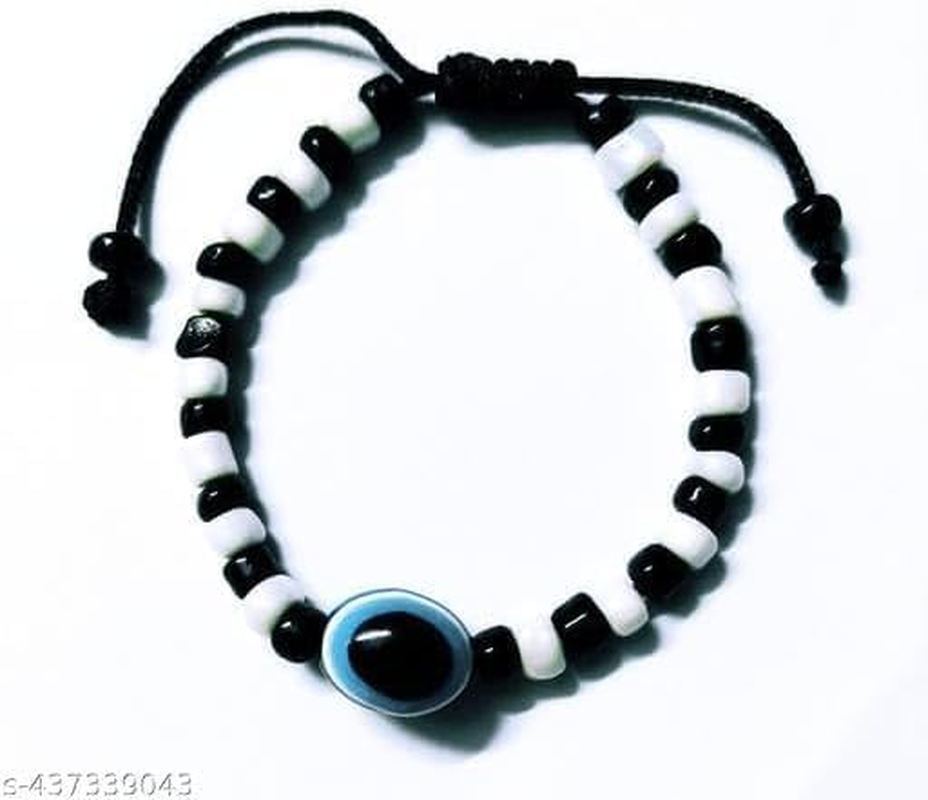 Beautiful Baby Evil Eye Najariya Black and White Baby Najariya with Evil Eye Symbol(1 Pair)