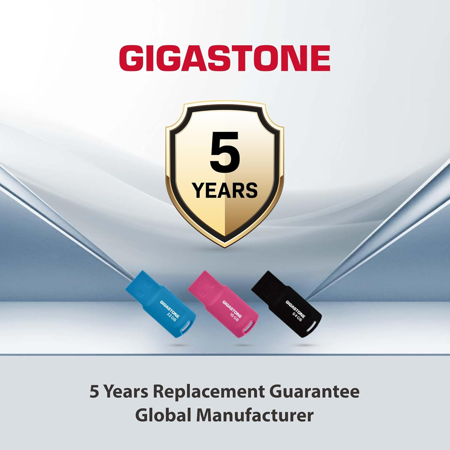 Gigastone V70 64GB 10-Pack USB 2.0 Flash Drive Thumb Drive Memory Stick Pen Drive Capless Retractable Design image number 2