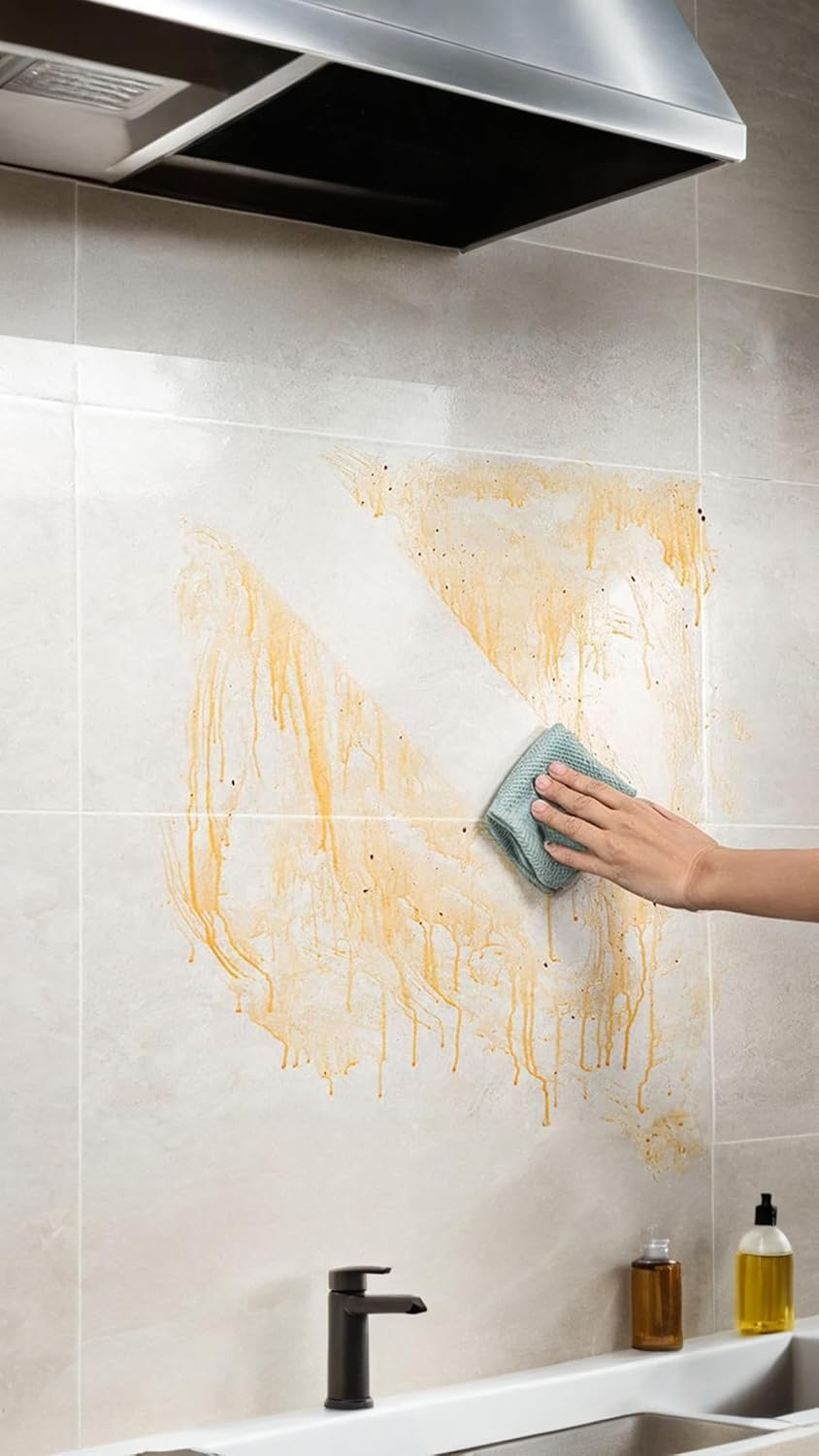 Honwor Transparent Removable Electrostatic Wall Protector Film - Self-Adhesive Protective Cover for Walls, Easy Peel & Stick Installation, No Residue, Scratch & Scuff Guard image number 2