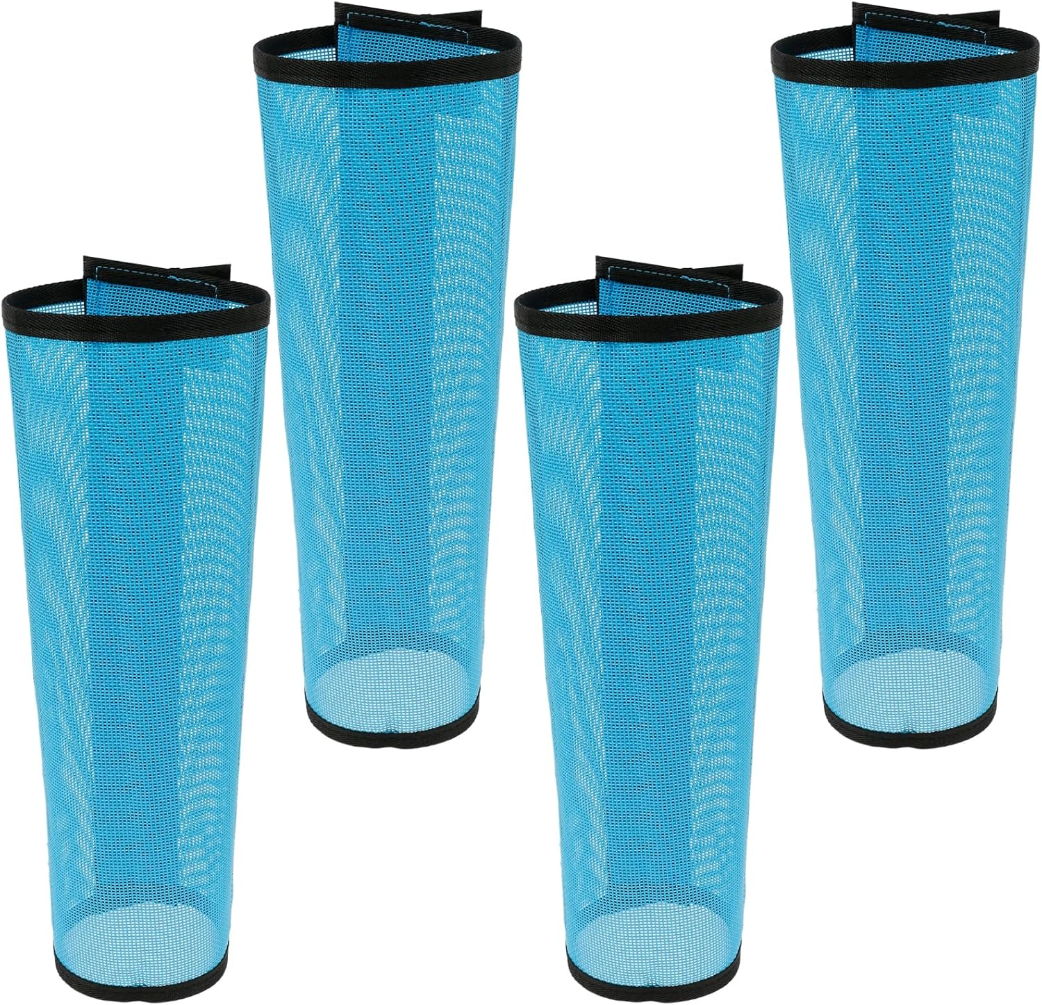 HSHGZSR 4Pcs Mesh Fly Boots for Horses 18.5&times;14.6 Inch Breathable Mesh Horse Boots Protective Horse Leg Wraps Horse Leggings Flies Fly Boots for Preventing Flies and Mosquitoes Bites image number 5