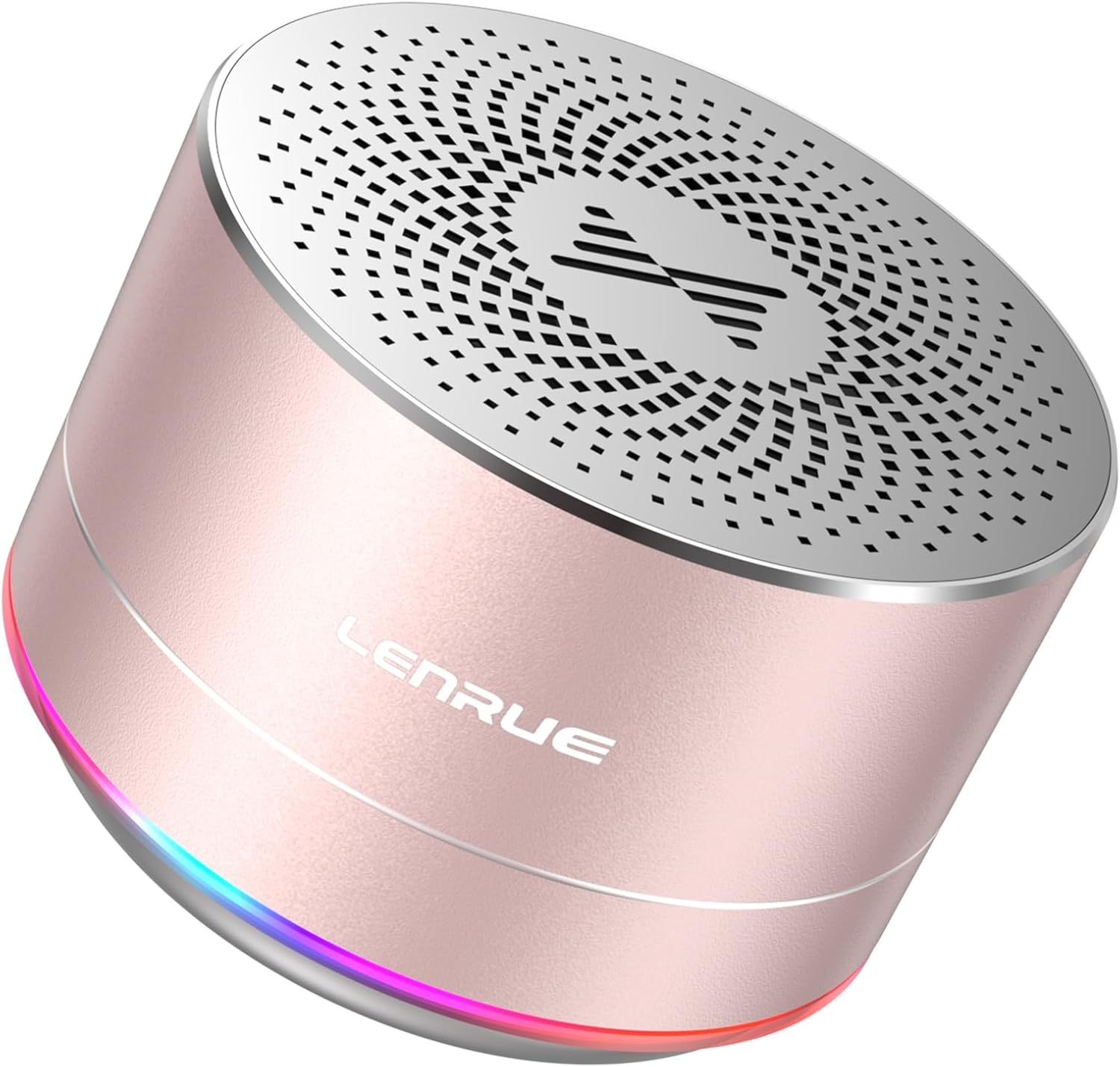 LENRUE Portable Wireless Bluetooth Speaker with Built-In-Mic,Handsfree Call,Aux Line,Hd Sound and Bass for Iphone Ipad Android Smartphone and More (Pink+Case) - Pink+Case image number 3