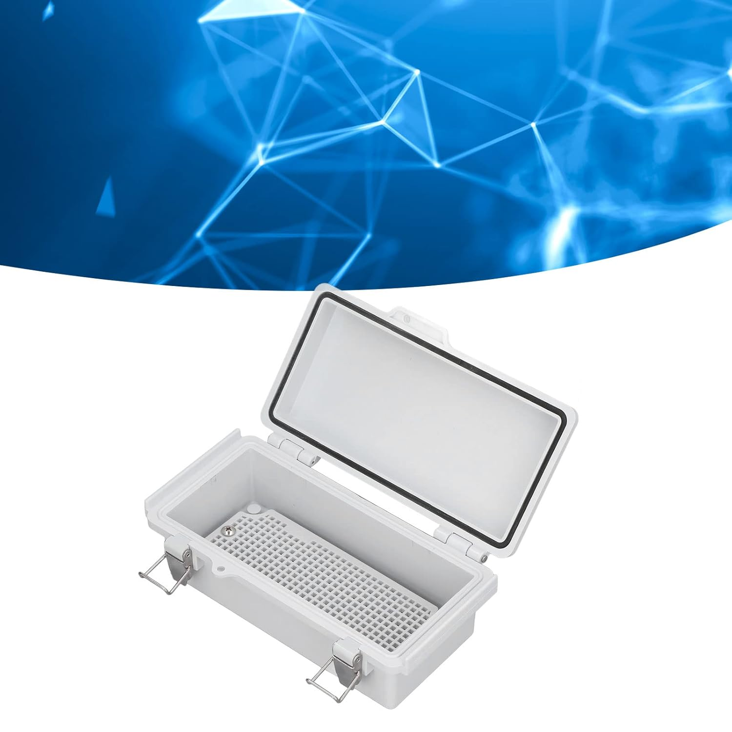 Waterproof Electrical Box, Hinged Cover Stainless Steel IP67 Waterproof Junction Box Plastic DIY Enclosure Case for Outdoor Electrical Project, 100X200X70 image number 1