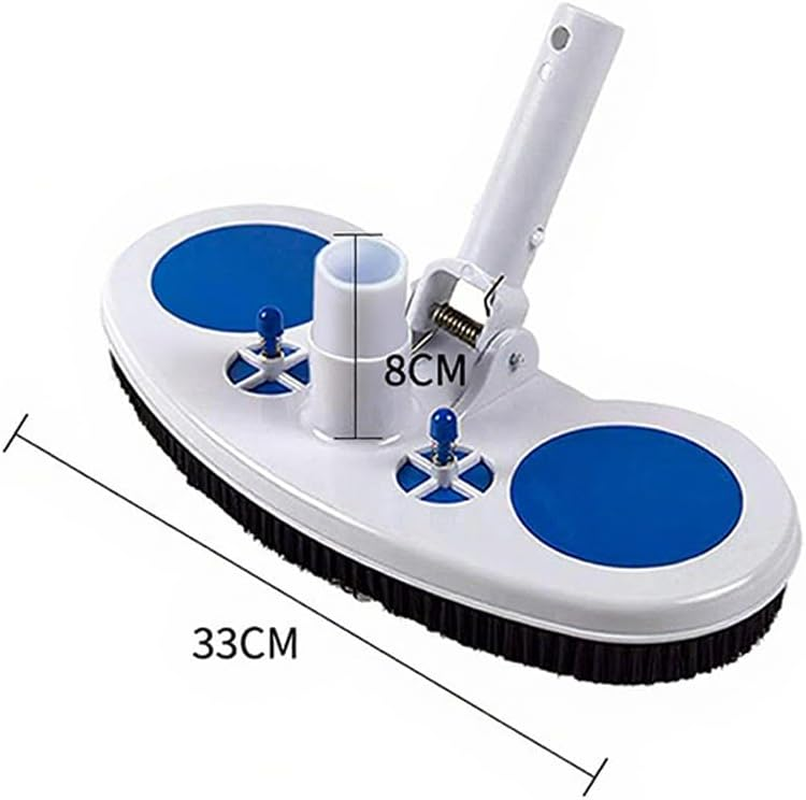 Swimming Pool Suction Head, Plastic Cleaning Supplies, Oval Shaped Suction Brushes for Gaming Consoles, Suitable for Wading Sports, Efficient Cleaning and Easy Removal of Stains (Blue and White) image number 3
