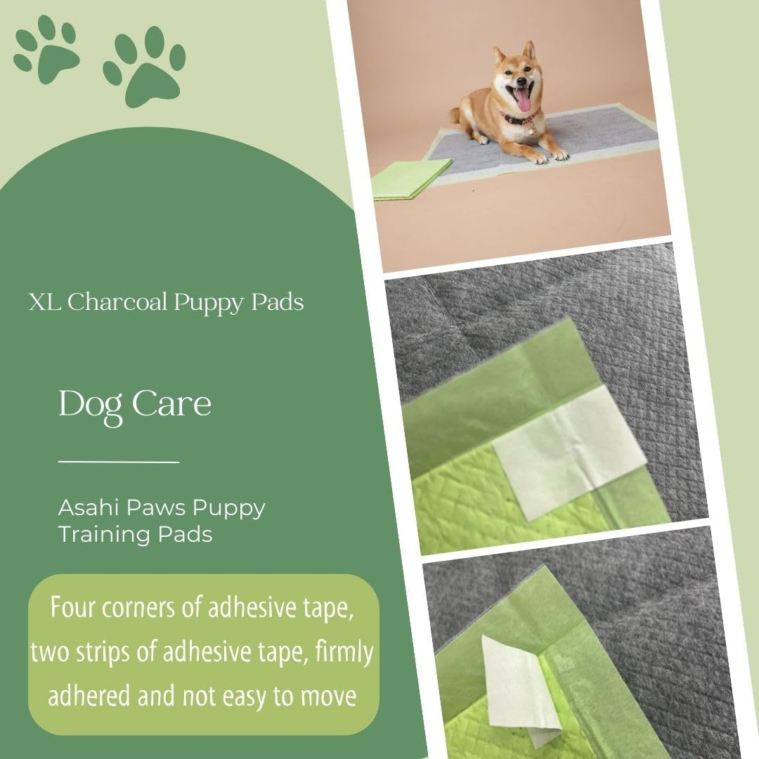 Charcoal Puppy Training Pads, Extra Large Puppy Pee Training Pads, Super Absorbent Leak-Proof Disposable Training Pads, Fandcy Pet Training Pads for Indoor or Outdoor Use (25 XL Pads: 71Cm X 86Cm) image number 1