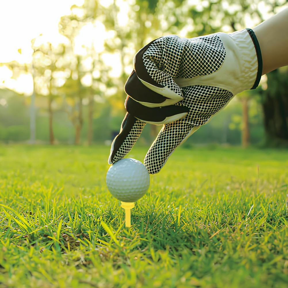 Plastic Golf Tees, Professional Bulk 100Pcs Unbreakable with Height Control Cushion Top Reusable Castle Design for Men and Women Outdoor Practice Nail Limit Pin Golfer Accessory image number 1