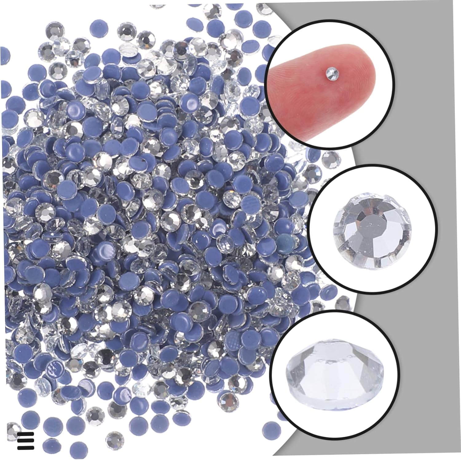 NOLITOY 2880Pcs Hot Melt Rhinestones for Crafts Flatback Glass Gems in Bulk for DIY Dress Embellishments and Crafting Projects - Assorted Color image number 4