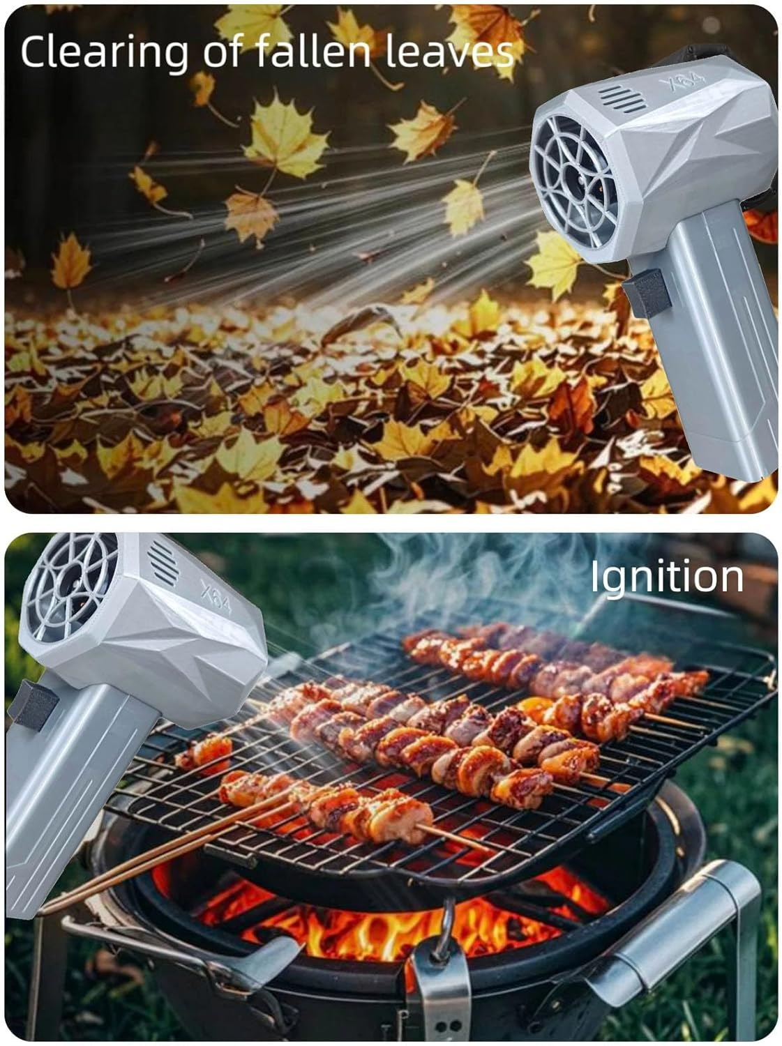 X64 Violent Turbo Fan, 650W 64Mm Car Dryer, 4000Mah Portable Cordless Leaf Blower, Instantaneous Thrust 1.4 Kg/S for Drying image number 6