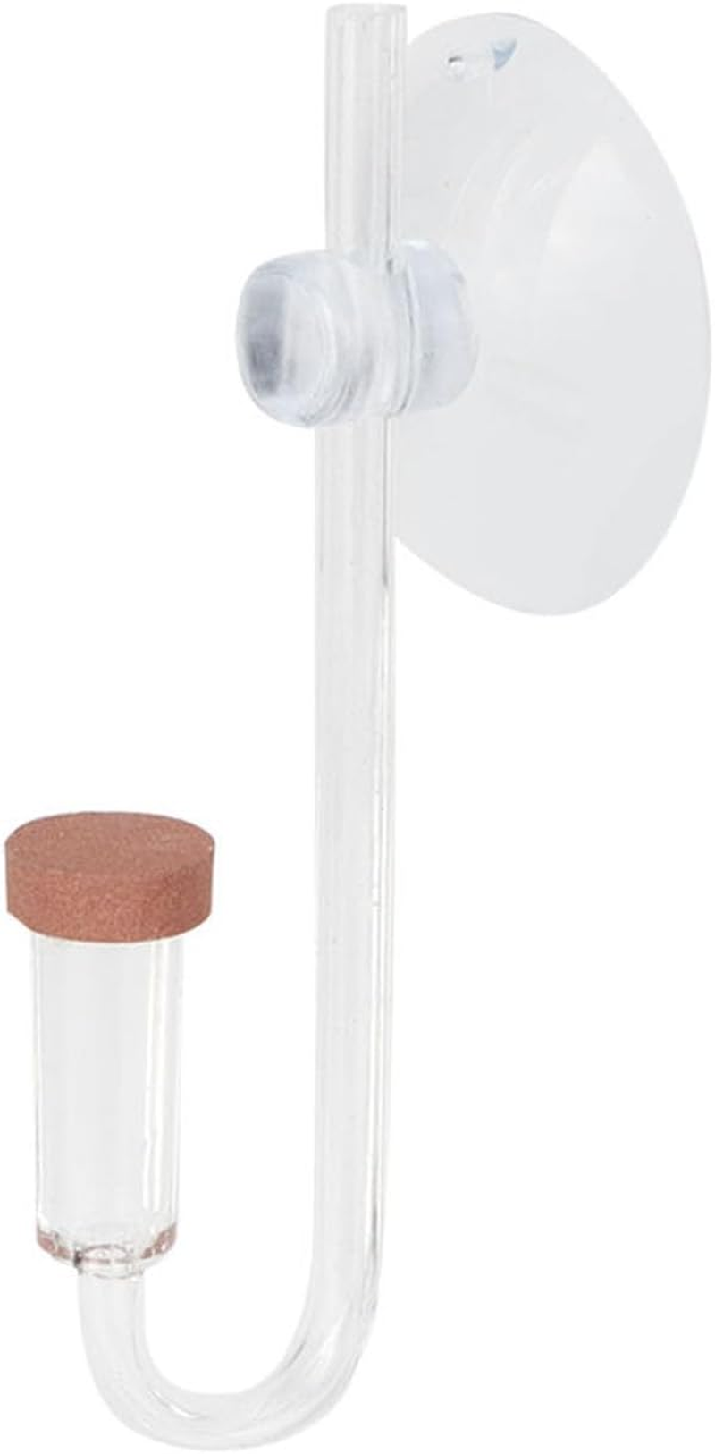 Carbon Dioxide Diffuser, Fish Tank CO2 Mini Acrylic Transparent Atomizer Bubble Counter Air Pump Accessories Check Valve with Suction Cup Durable for Aquarium Plants Water Grass image number 1