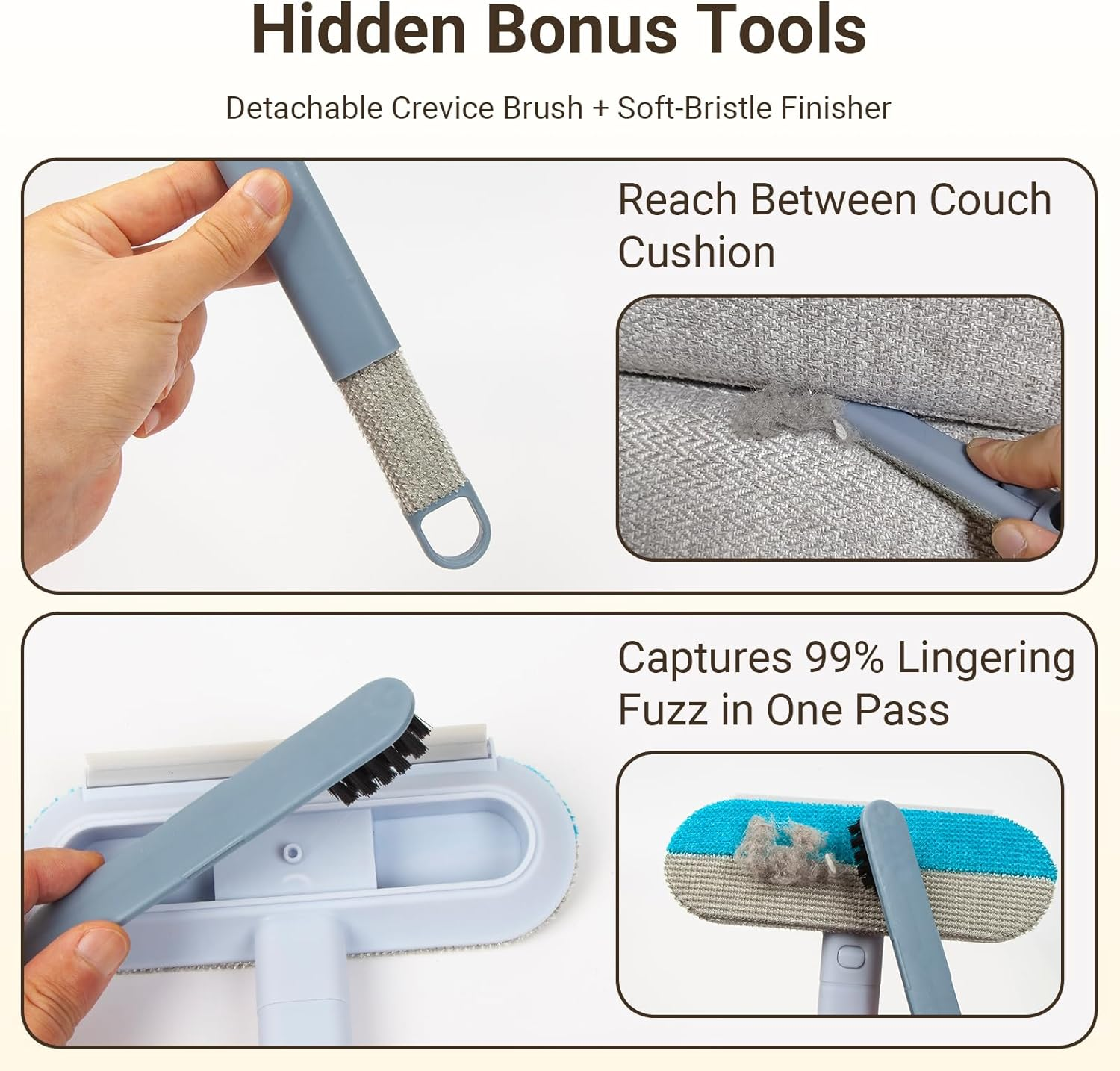 KIYILEAF Reusable Pet Hair Remover for Dogs & Cats, Washable Lint Cleaner for Furniture, Couch, Carpet, Car Seat, Clothing, Bedding image number 1