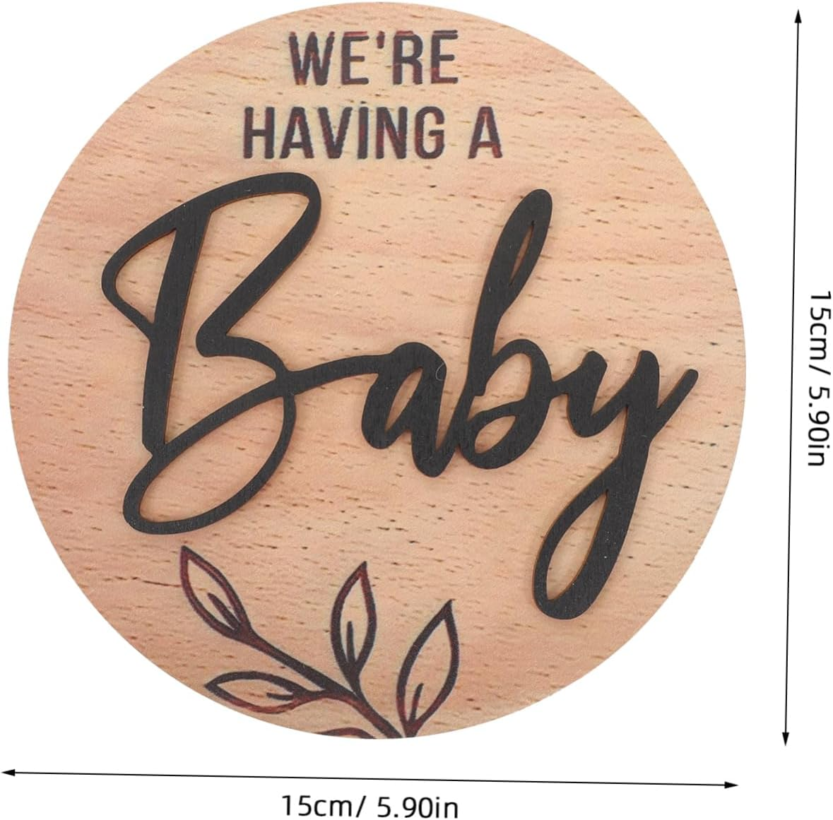 BESPORTBLE Wooden Medal Souvenirs Birth Sign Arrival Signs for Boy Girls for Home image number 4