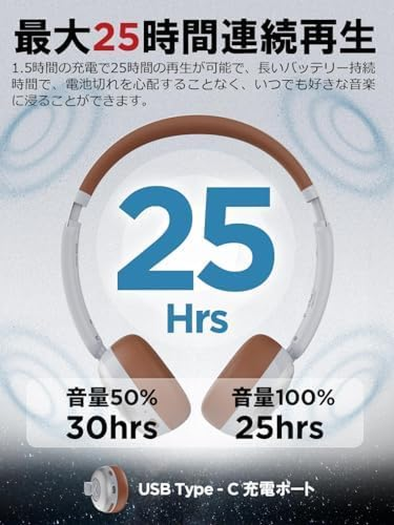 Earaku Wireless Headphones (2025 Limit Breakthrough Spatial Audio/Anc Noise Cancelling), Ultra Lightweight, Noise Isolating Wireless Earphones, Bluetooth V5.4/Multi-Point Connection, Over-Ear image number 1