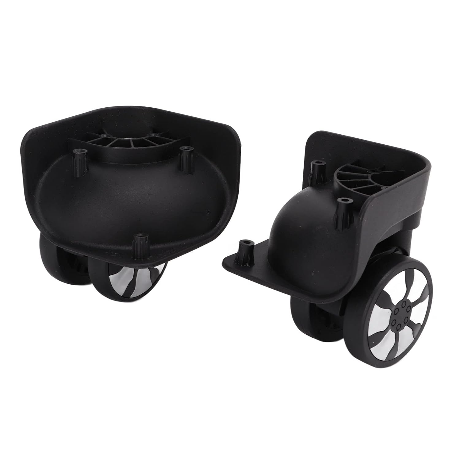 Yuecoom Luggage Swivel Wheels, 360 Swivel Plastic Wheel Replacement Luggage Universal Wheel Luggage Travel Suitcase Wheels for Suitcase Trolley