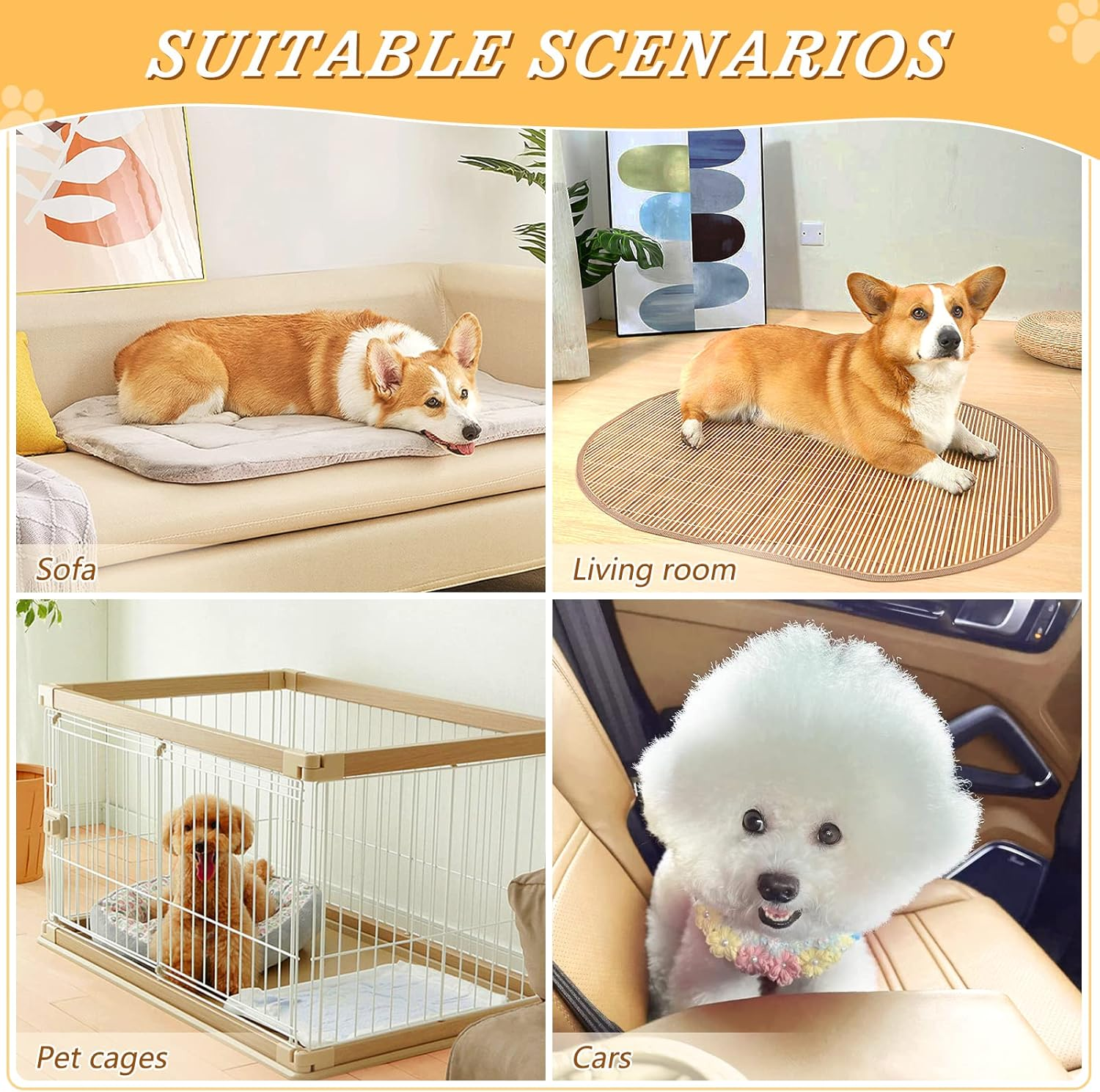 AIXIWAWA Cat Planet Pet Cooling Mat for Cats Dogs Print, Summer Self Cooling and Sleeping Pad Medium Size Non Toxic