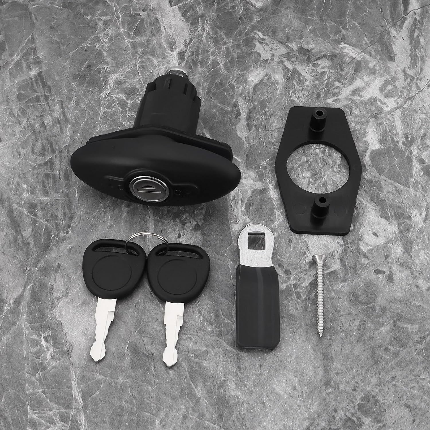 Emagtech 1 Set Caravan Cabin Door Lock with 2 Keys Suitable for 35Mm Door Thickness RV Door Lock with Baggage Locker for Travel Trailers image number 4