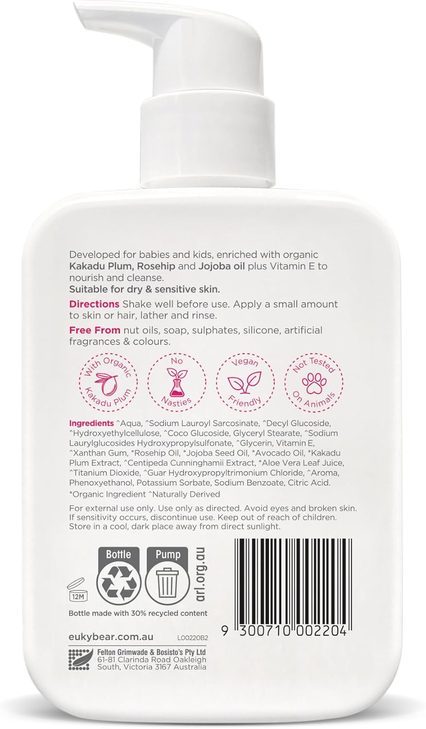 Euky Bear Hair & Body Wash 300Ml image number 1