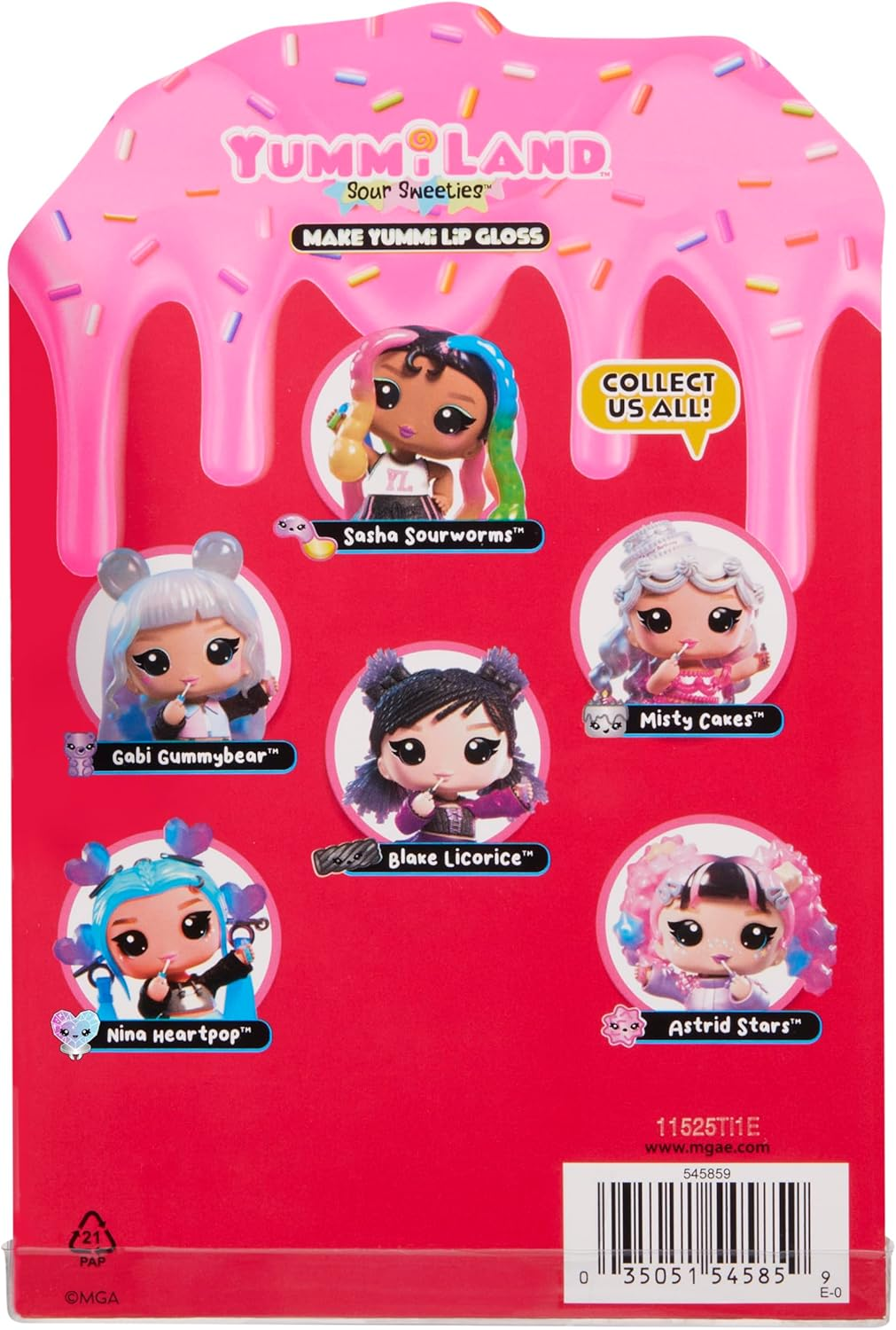 Yummiland Lip Gloss Doll Sour Sweeties - Astrid Stars (Solid) image number 6