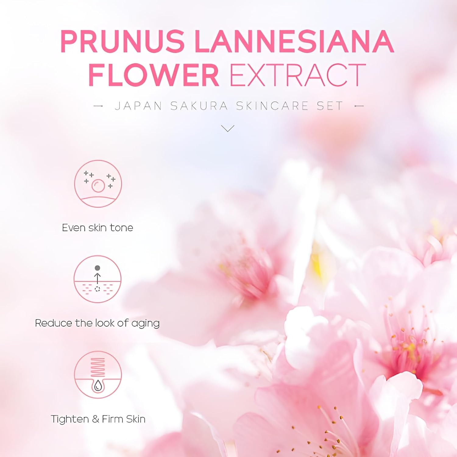 LAIKOU Beauty Gifts for Women, Skincare for Teenage Girls, Sakura Skin Care Set, Facial Skin Care Products - Toner, Cleanser, Face Serum, Cream, 2 Type Facial Mask, Eye & Lip Mask, 24PCS image number 1