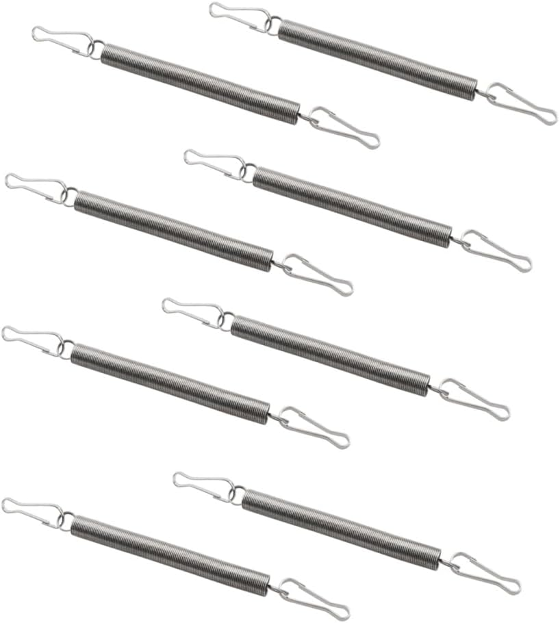 FACAING 8PCS Small Animal Water Bottle Spring Clips （Each with 2 Extra Stainless Steel Tension Clips）, for Chinchilla, Hamster, Parrot, Rabbit Drinking Bottle Fixing image number 2