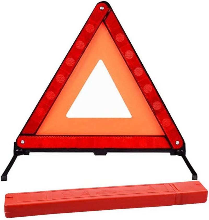 Reflective Triple Triangle Car Warning Sign Roadside Hazard Sign Emergency Breakdown Board, Safety Triangle Warning Kit, Foldable Car Roadside Emergency Kit