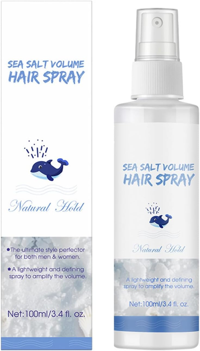 Natural Sea Salt Spray for Hair Men & Women,Adds Texture and Volume to Hair Strands,Natural Extract Formula - Aloe Vera and Red Algae,Portable Travel Essentials 3.4Oz/100Ml image number 1