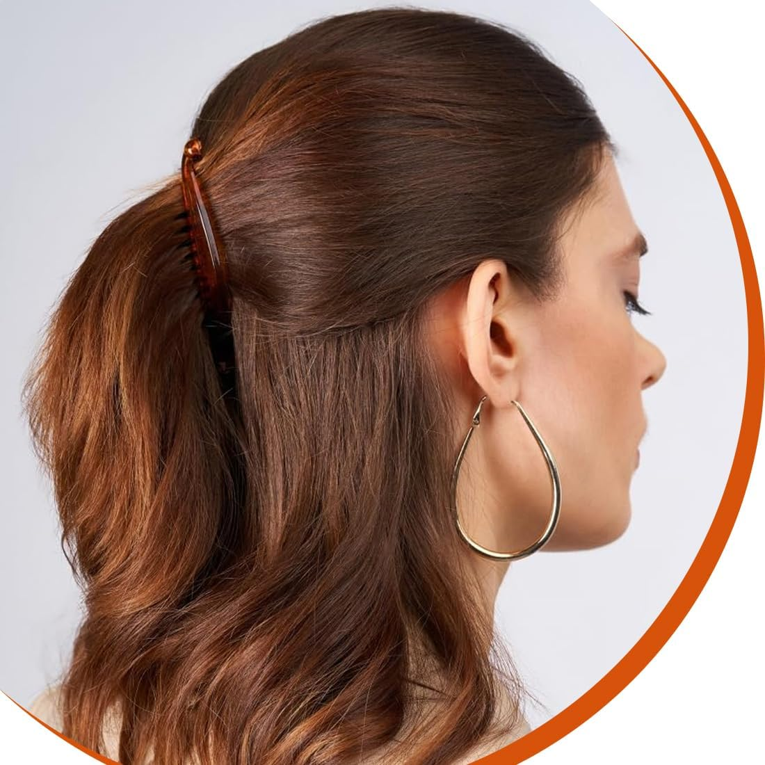 Pack of 5 Vintage Fishtail Hair Clips, Banana Clips, Non-Slip Hair Clip, Curly or Straight Hair, for Decoration or Solid Hair image number 5