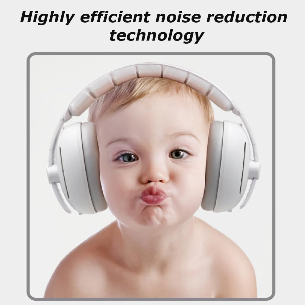 Baby Ear Muffs,2-In-1 Baby Noise Canceling Headphone,Protective Earmuffs,Toddlers Baby Earmuffs,Infant Hearing Protection,Muffs Noise Protection