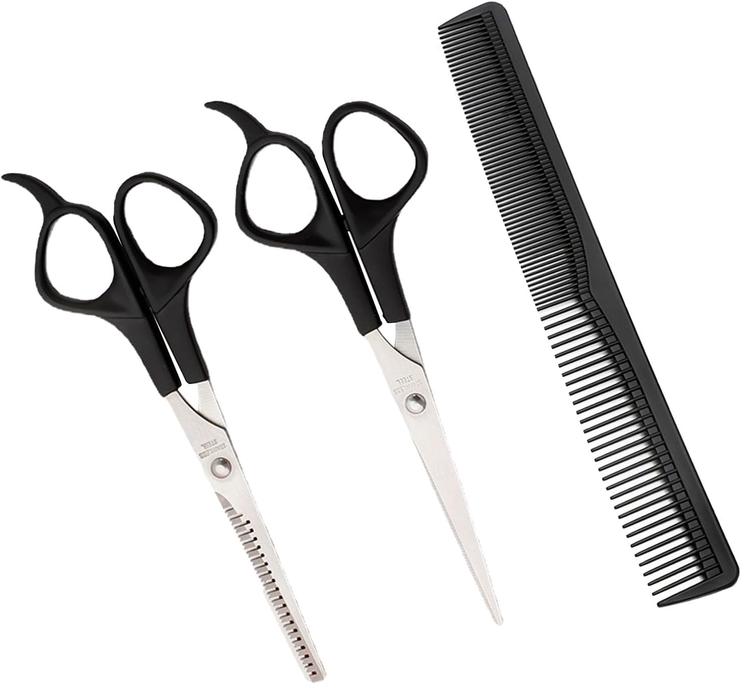 Hairdressing Scissors Set Professional Hairdressing Scissors Comb Flat Scissors Sharp Household Men Women image number 3