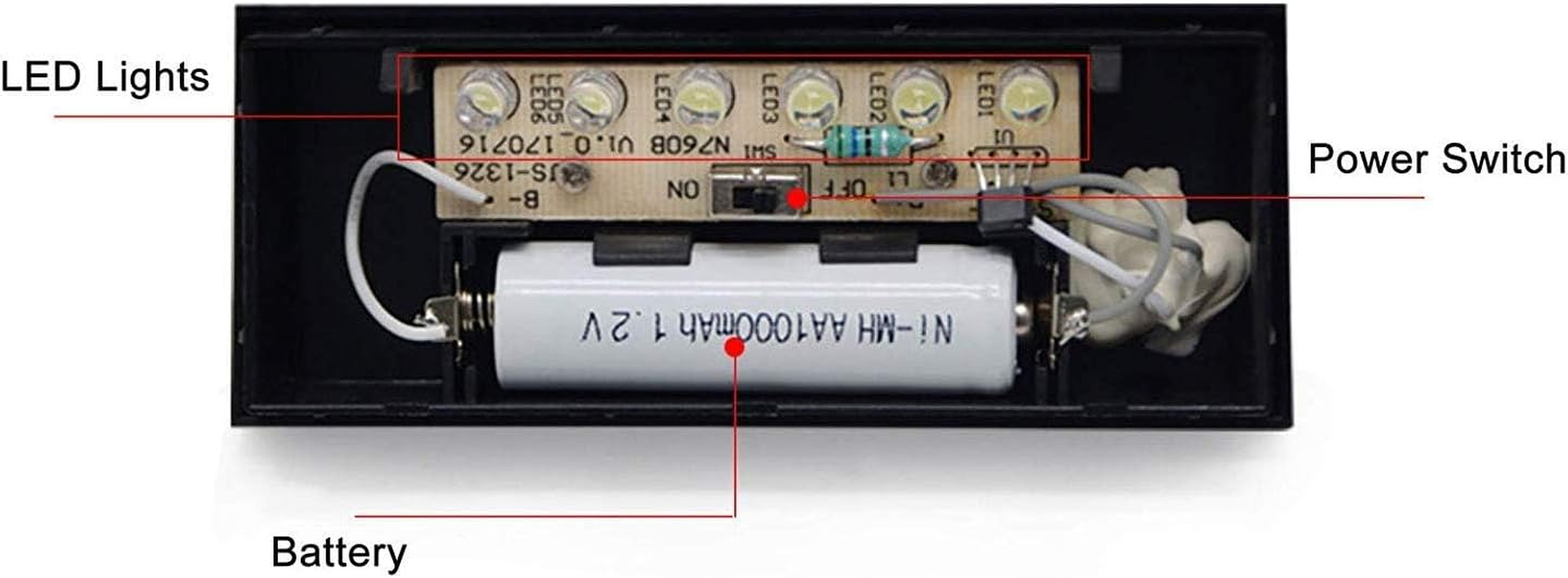 LED Solar House Number Light, Garden Numbers Solar Powered Address Sign LED Illuminated Outdoor Plaques and Wall Art Lighted up for Home Yard Street (Digit 2) image number 4