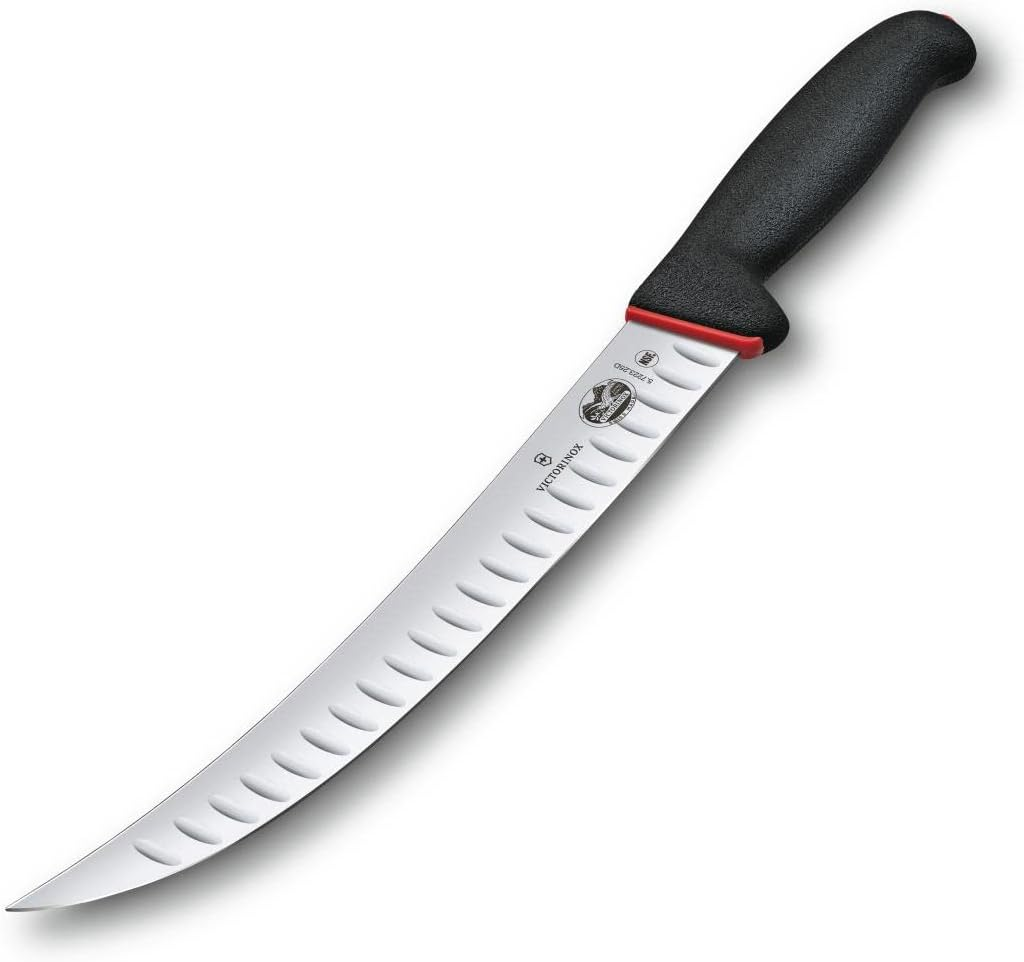 Victorinox Fibrox Safety Grip Butcher Knife, 25 Cm Length, Black