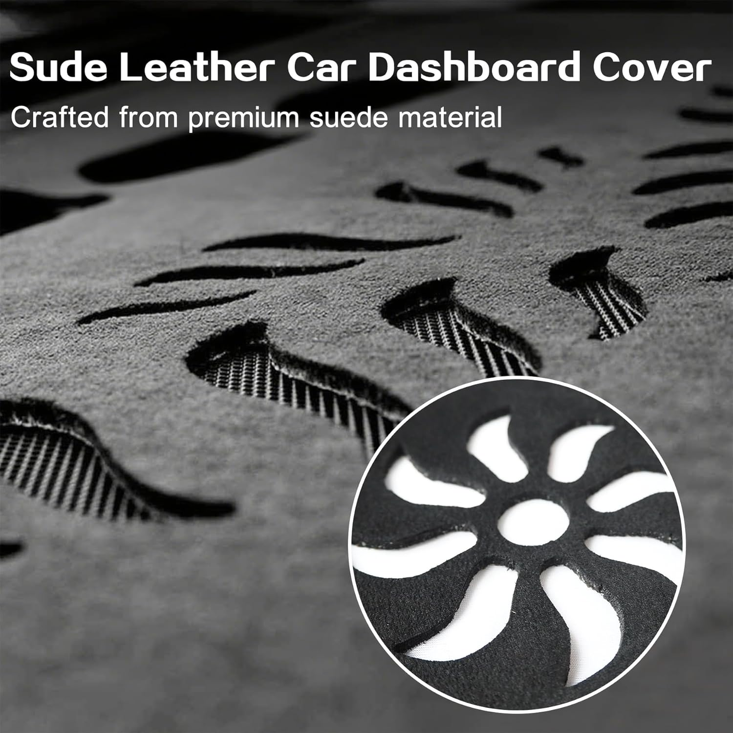 Dashboard Cover Dash Mat for Toyota Prado 250 Series with HUD 2025-2024 Non-Slip Suede Dashboard Pad Anti-Glare Sun Shade Protection Interior Accessories image number 6