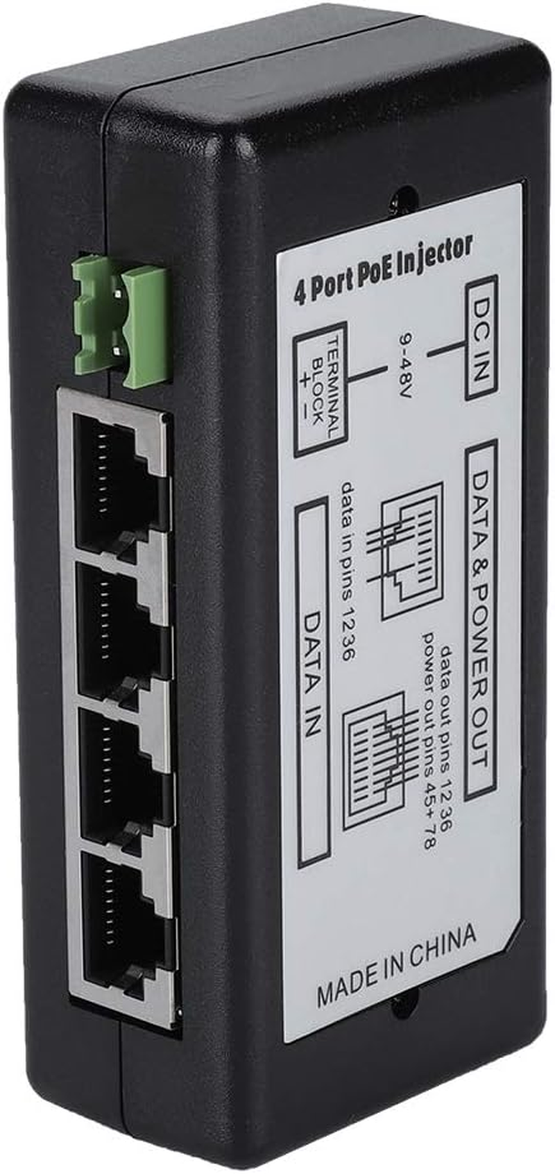 POE Ethernet Power Supply 4 Port POE DC 12V-48V Power Adapter Injector for IP Camera 802.3Af/802.3At Device image number 4