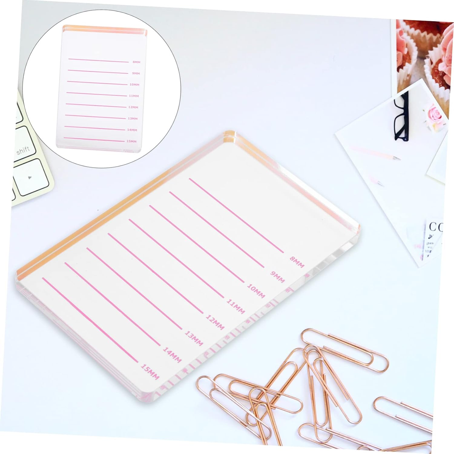 Minkissy 3Pcs Grafting Eyelash Blooming Plate Lash Operation Platform for Eyelash Extensions Grafting Pad Beauty Tool for Lash Bed Use image number 5