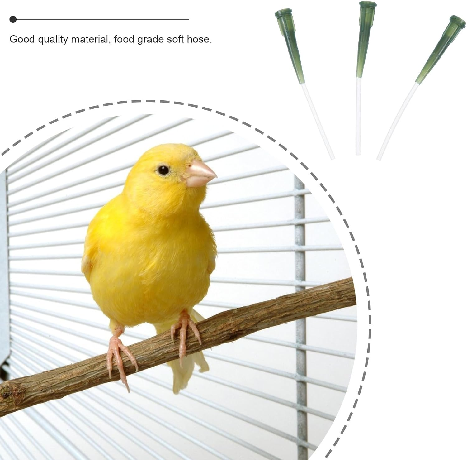 Levemolo Bird Feeding Soft Tubing 3Pcs Flexible 1.5-2.0Mm Hose for Parrot and Small Bird Hand-Feeding Lightweight Pet Feeding Tool for Nursery image number 6