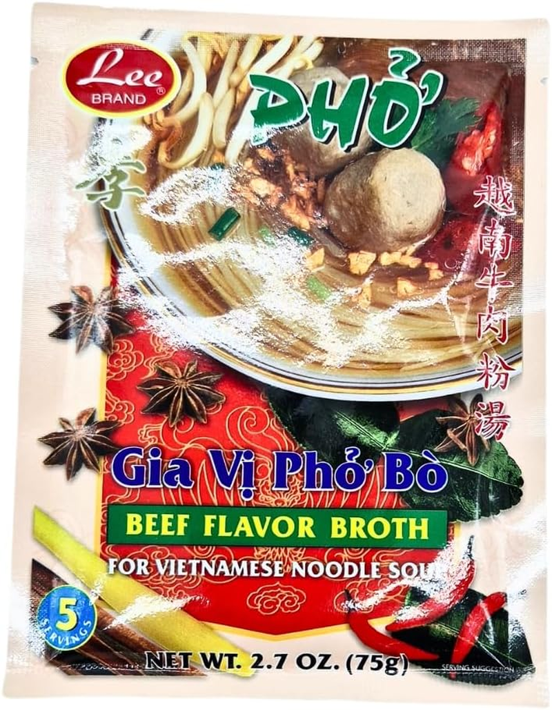 Lee Brand Beef Flavor Broth Pho 75G image number 1