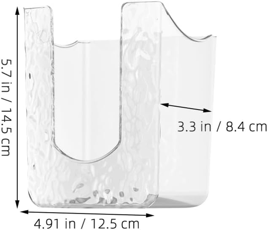 Bathroom Wall Storage Box Kitchen Wipes Storage Box Wall-Mounted Tissue Holder Space-Saving Modern Design image number 6