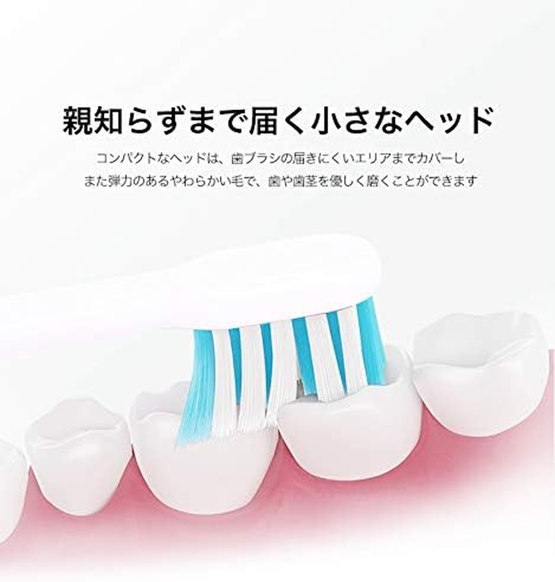 ROAMAN SN01 Dedicated Replacement Brush, Sensitive Type, Firmness, Soft, FDA Certified, Dupont Nylon, Replacement Brush for ROAMAN Electric Toothbrush, Blue - Blue image number 2