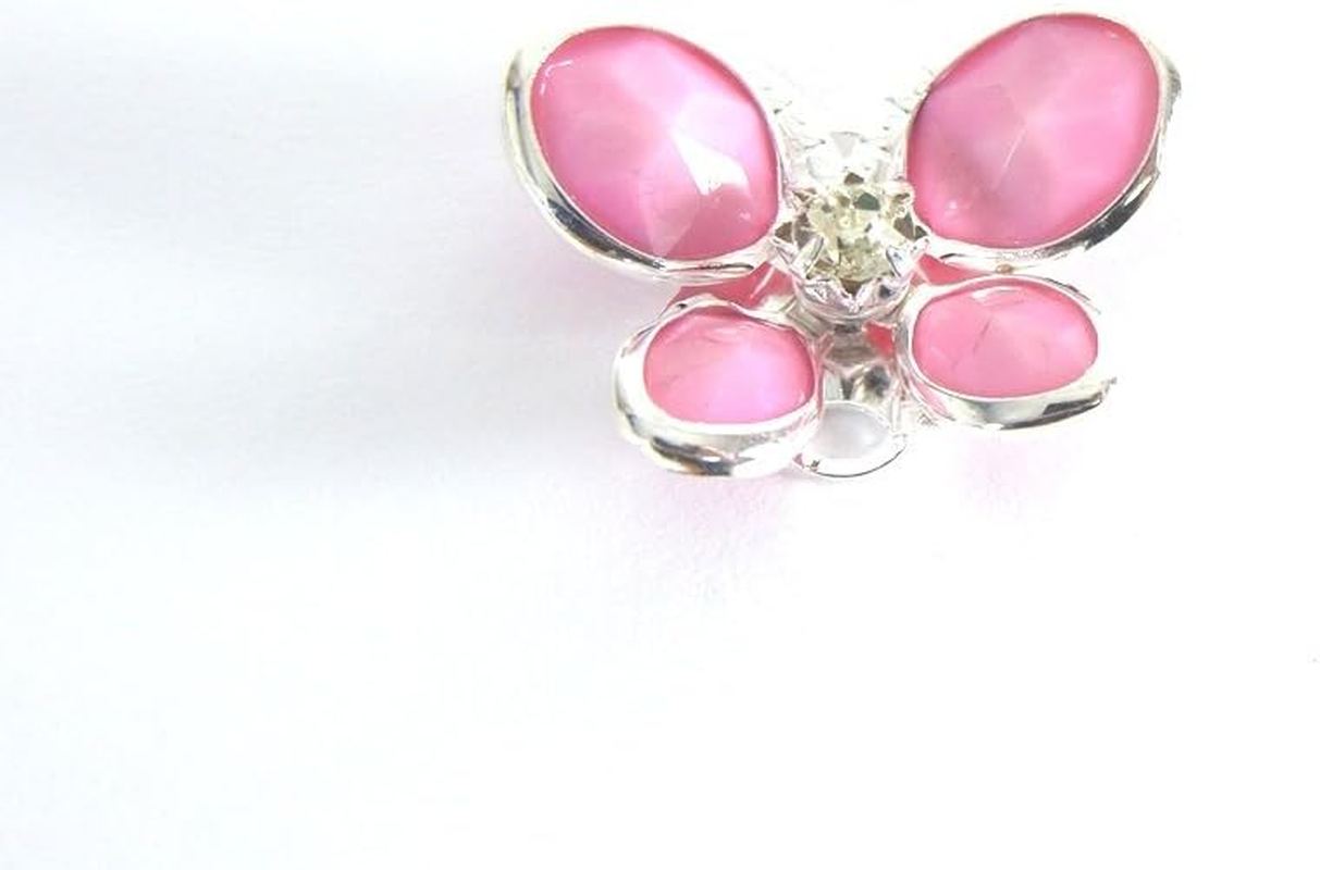 Camellia Parts SA-P858 Pink Butterfly Set of 10, 0.9 X 0.7 Inches (22 X 17 Mm) image number 6