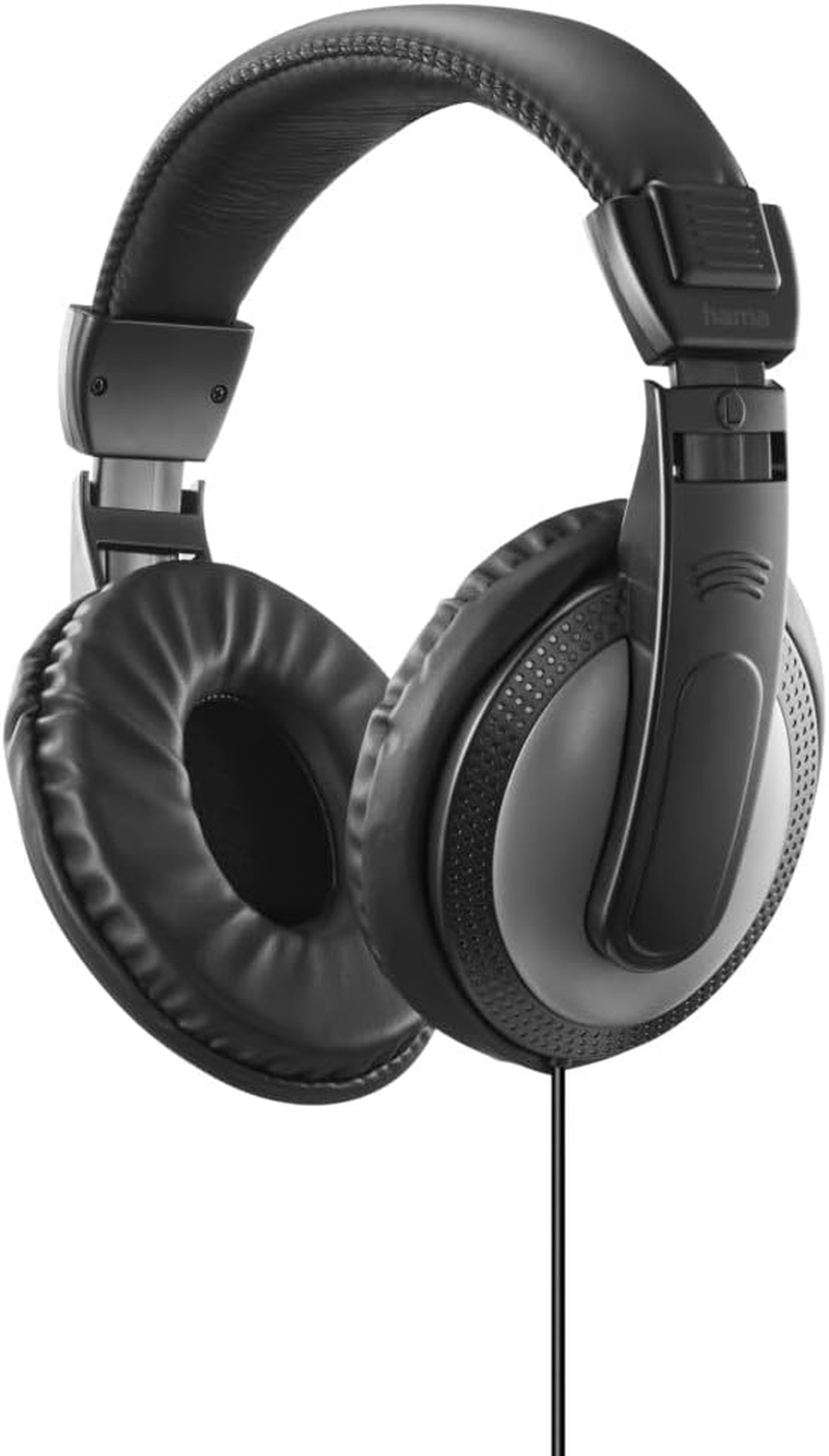 Hama Shell II Over-Ear Headphones - Long Cable (2M) - Black