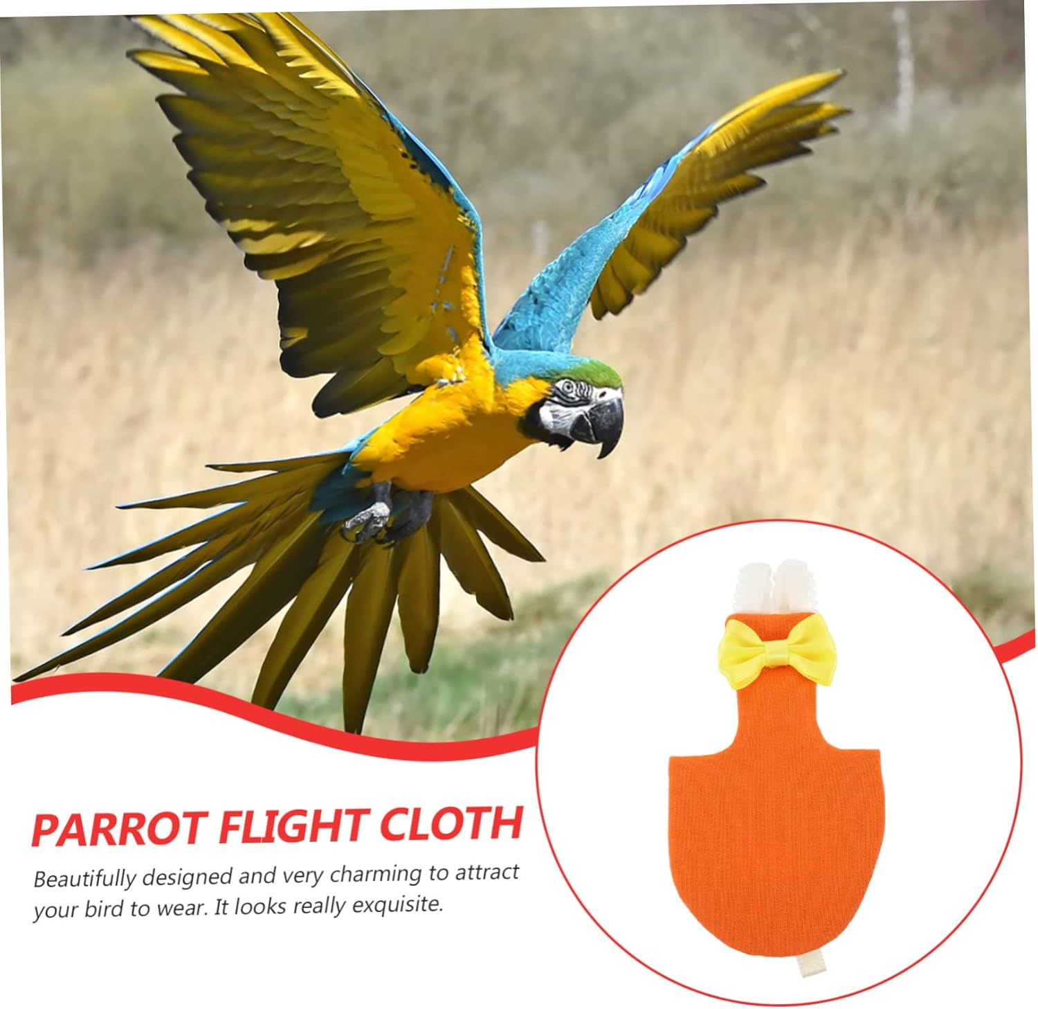 NOLITOY Parrot Diaper Clothes Bird Diaper for Birds Cockatiel Parakeet Outdoor Flight Suits Pigeon Pants image number 2