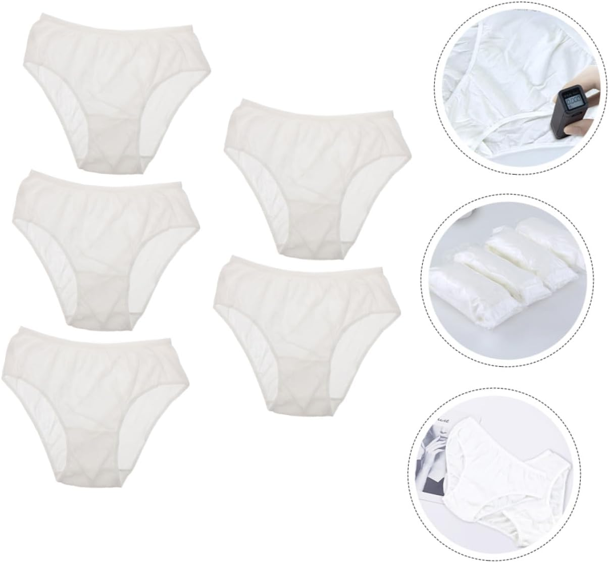 Disposable Cotton Briefs for Pregnant Women Maternity Large Size Xxxl 5Pcs Professional Portable Convenient Underwear for Travel and Postpartum Use image number 3