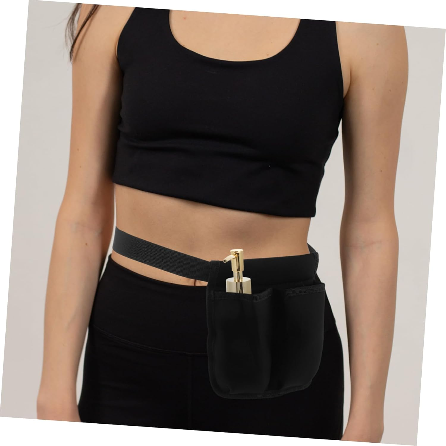 VALICLUD Adjustable Belt Waist Organizer for Massage Oil Holder Dual Pockets Essential Oil Carry Case for Therapists Protects Bottles during Travel and Home Use image number 4