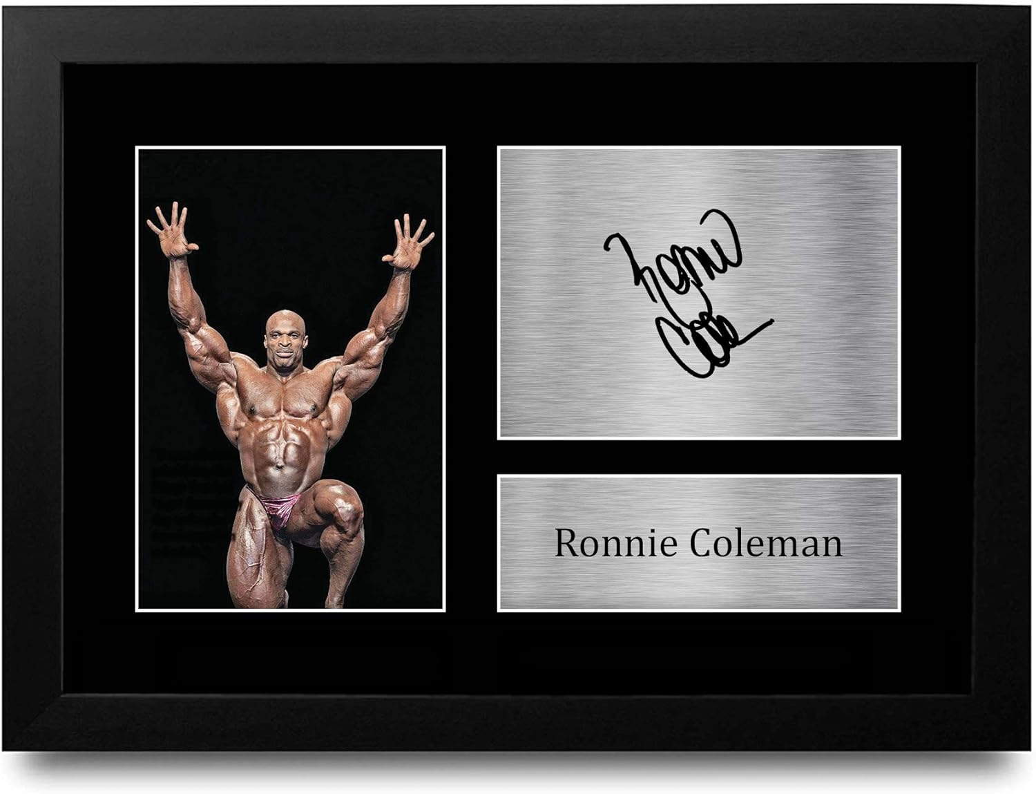 HWC Trading A4 Ronnie Coleman Mr Olympia Gifts Printed Signed Autograph Picture for Body Building Memorabilia Fans - A4