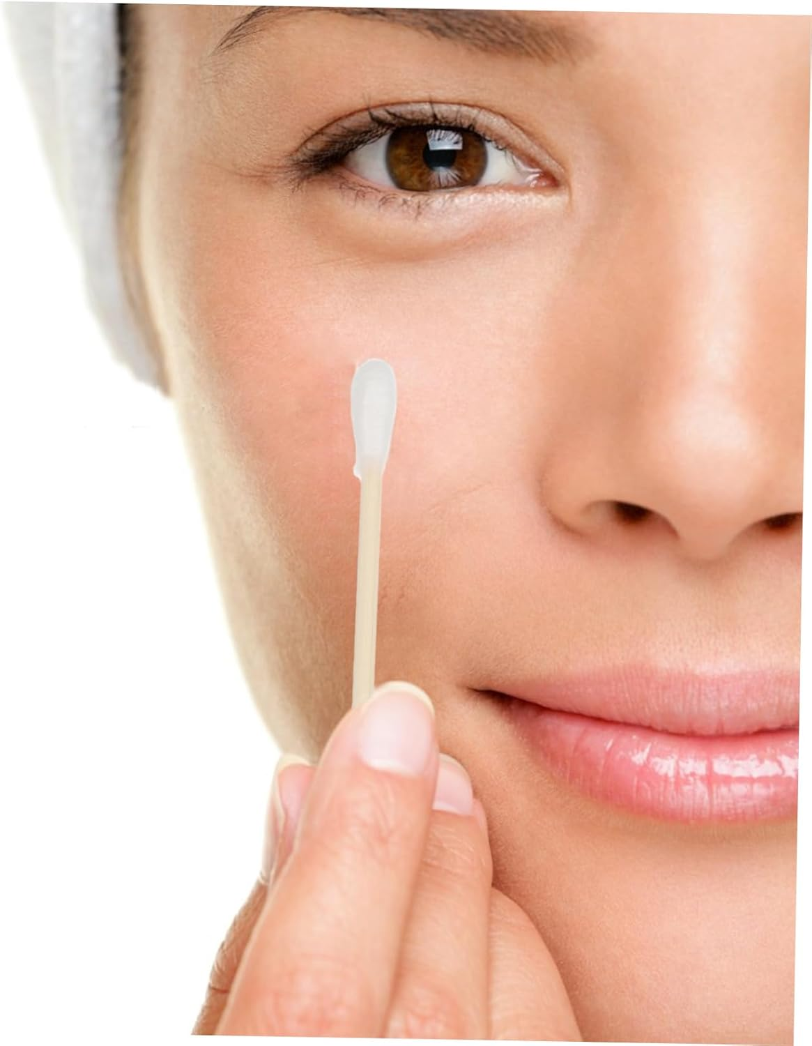 Gatuida 100Pcs Cotton Swabs Cotton Tips for Ear Cleaning Makeup and Cleaning Electronics image number 6