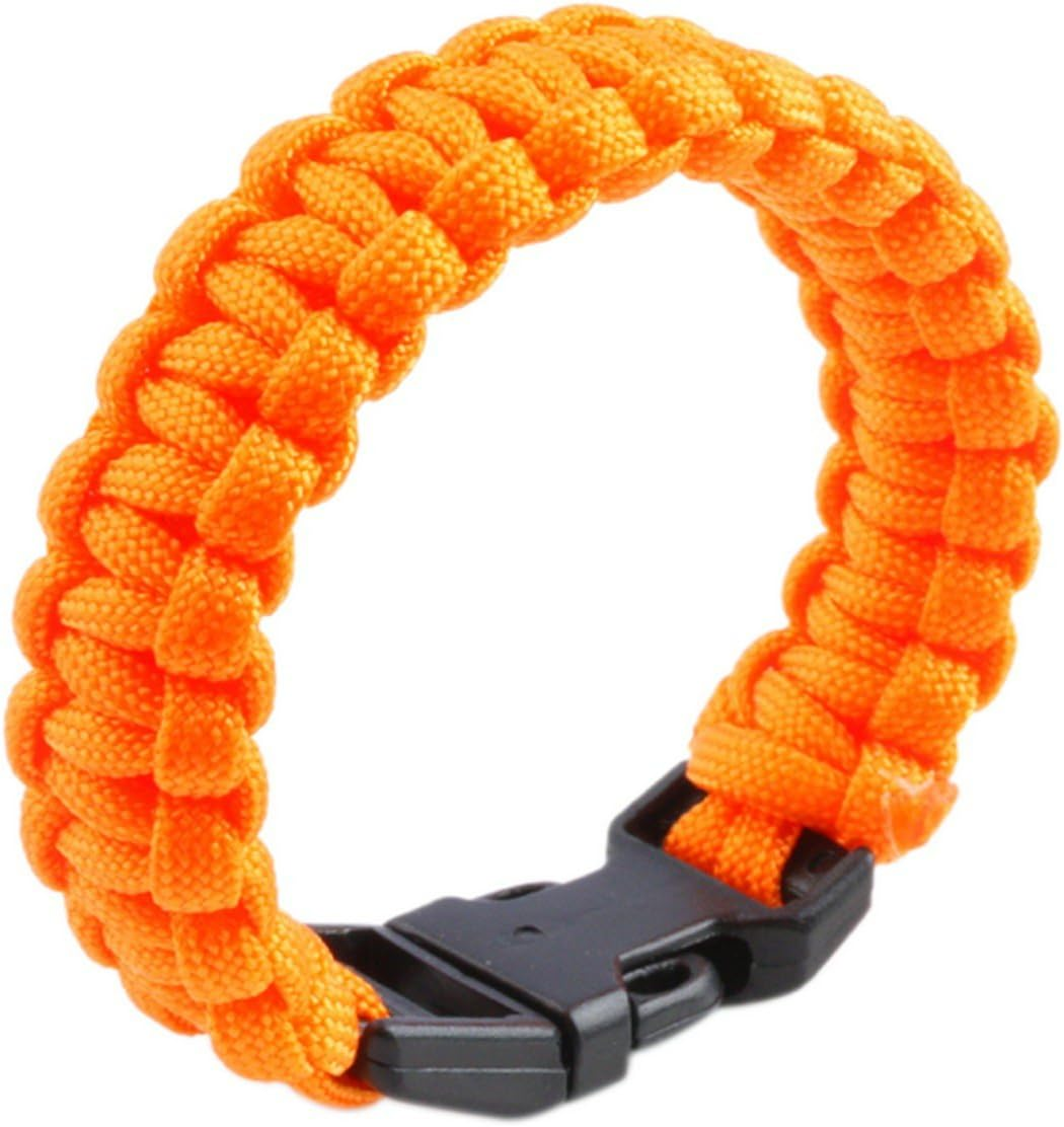 Nasogod Survival Paracord Bracelet Outdoor Wraps Emergency 350 Parachute Bracelet 9Inch Pack of 2, 9 Inch, Polyester