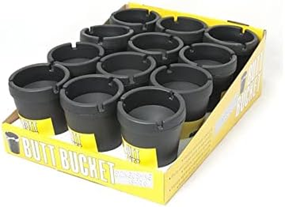 Lylac K005036 Butt Bucket Ashtray, Small, Black image number 3