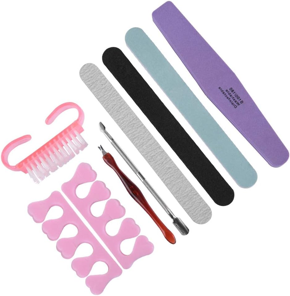 Manicure Set, Nail Files Set, Professional Nail Files and Buffer Manicure Kit, for Gel Nail Art Fingernails Toenails Travel, Gift image number 1