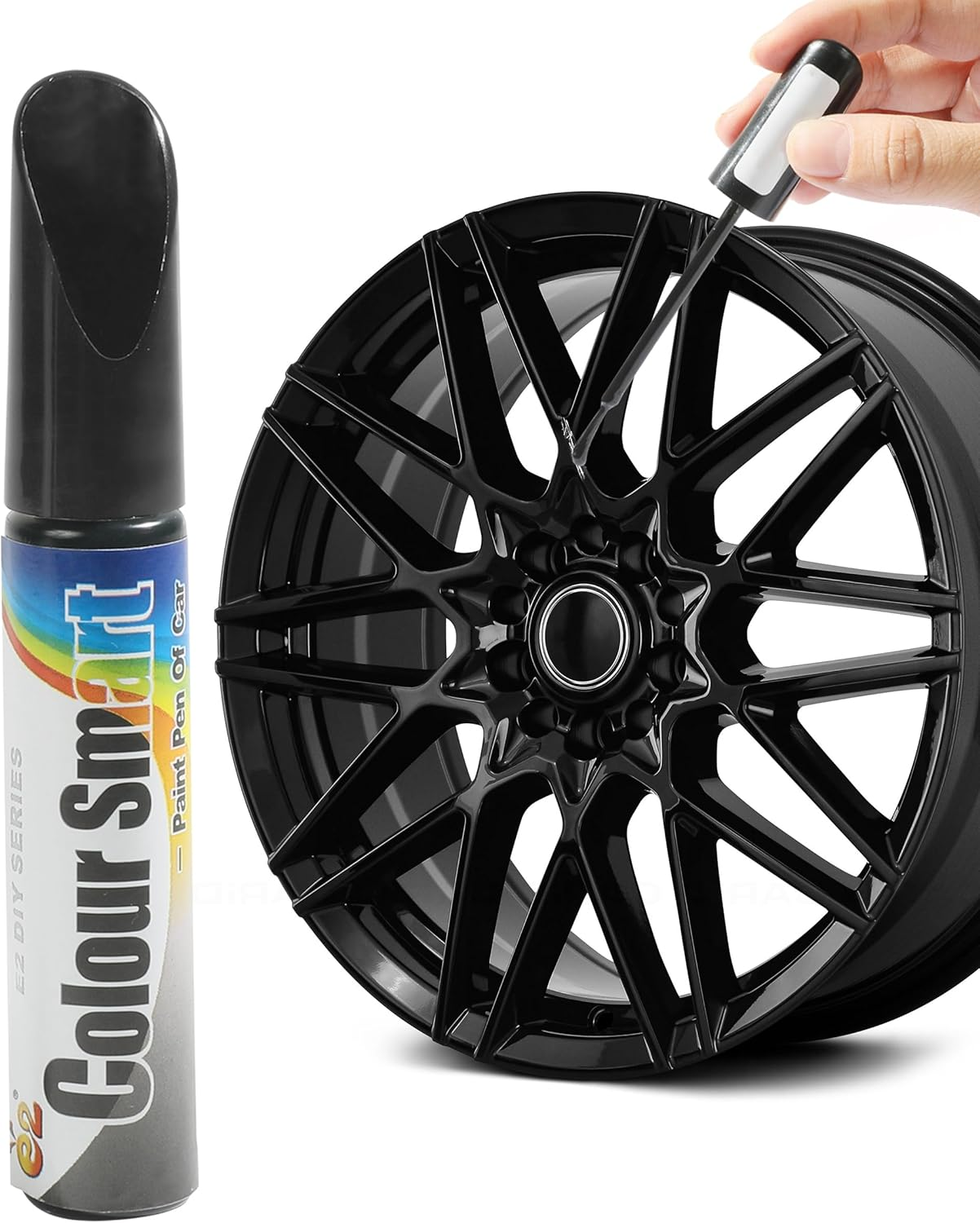 Touch up Paint for Cars,Rim Paint,Car Accessories Wheel Paint,Auto Touch up Paint,Car Scratch Remover Pen,Rim Scratch Repair,Car Paint Automotive Paint, Rim Paint for Car Wheel Repair (Black) image number 4
