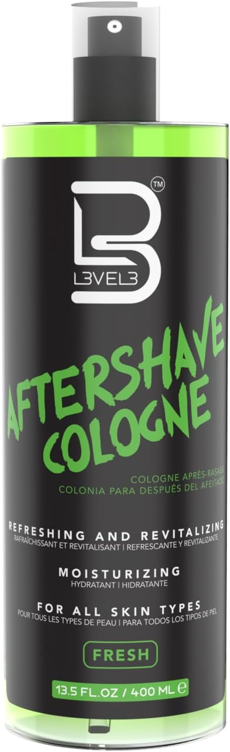 L3VEL3 Aftershave Cologne 400 Ml, Fresh image number 2