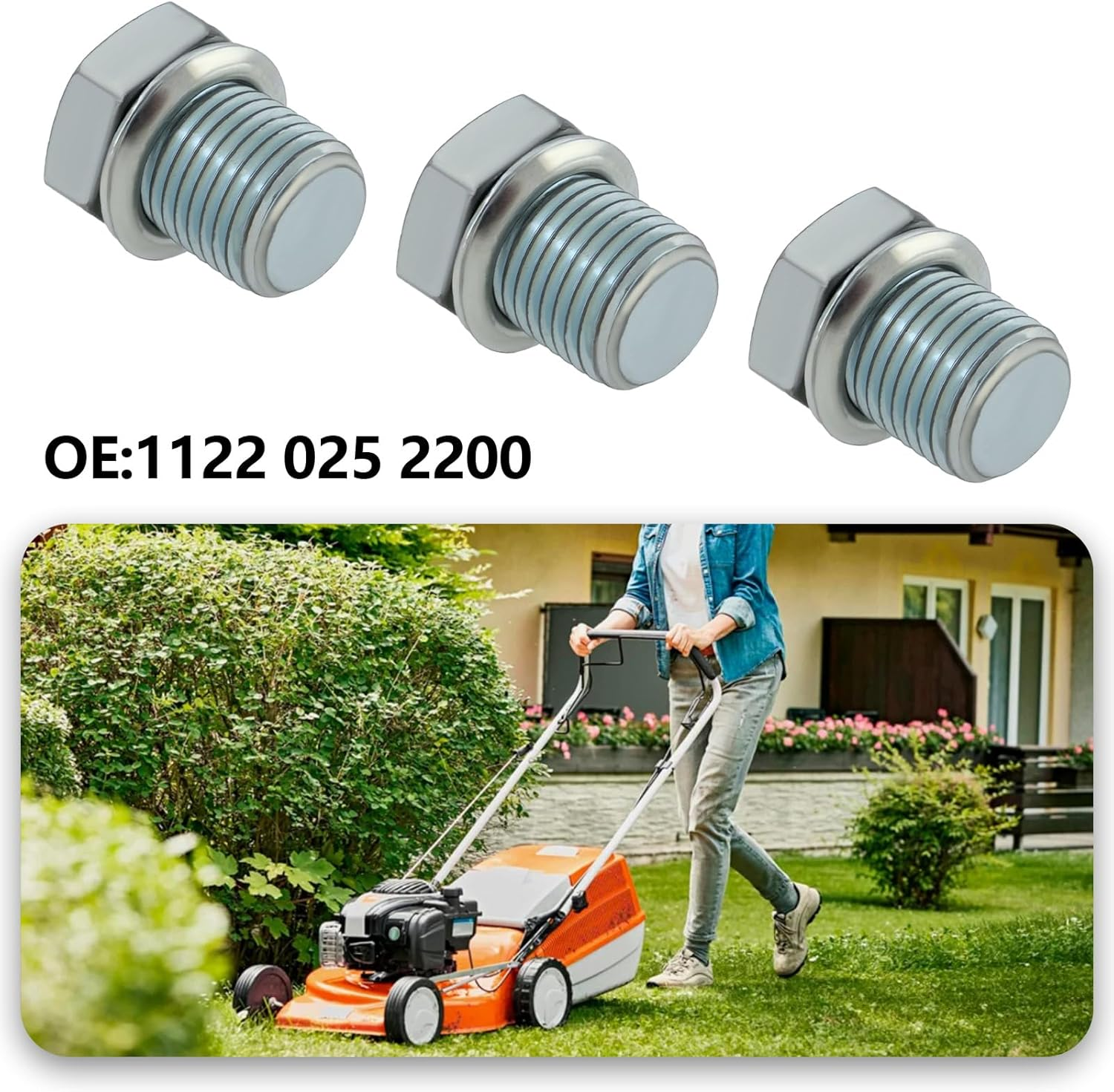 Briny River 4PCS M10 Chainsaw Decompression Valve Blanking Plug 11220252200 Compatible with Stihl Compatible with Husqvarna image number 4