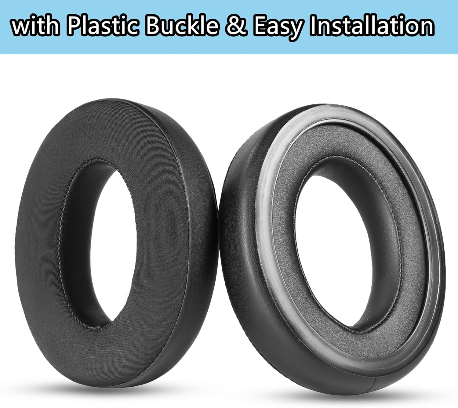 Taizichangqin Cooling Gel Earpads Kits Compatible with Sennheiser HD620S HD 620S HD620 Headphones Replacement Ear Pads Cushions High-Density Foam Black image number 5